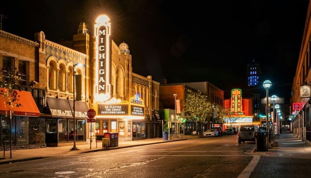 Michigan downtown street
